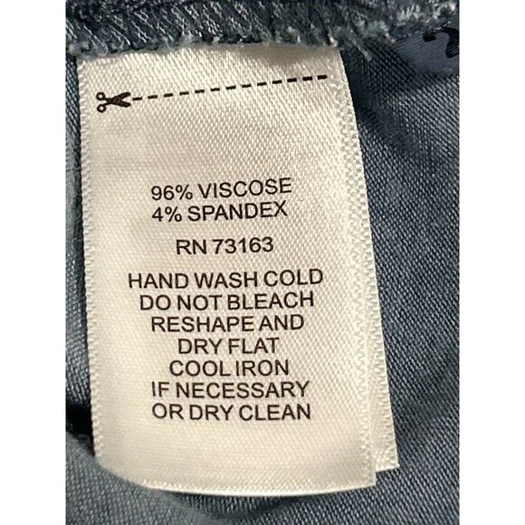 Cable & Gauge Womens Blue Smocked Back Tunic Top M Casual Comfy Everyday - Picture 5 of 7